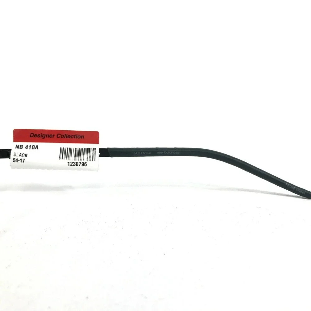 New Balance NB 410A-2 Eyeglasses Frames Black Gray Rectangular Full Rim 140